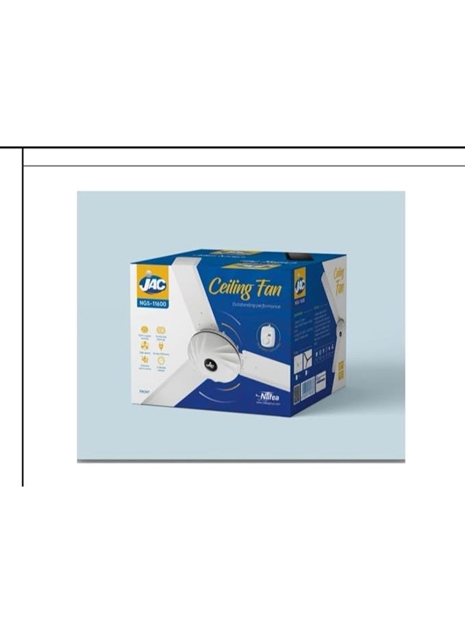 جاك مروحه سقف جاك 56بوصه جاك (مجموعة من 3مراوح) - Image 2